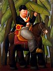 Fernando Botero Canvas Paintings - El Presidente